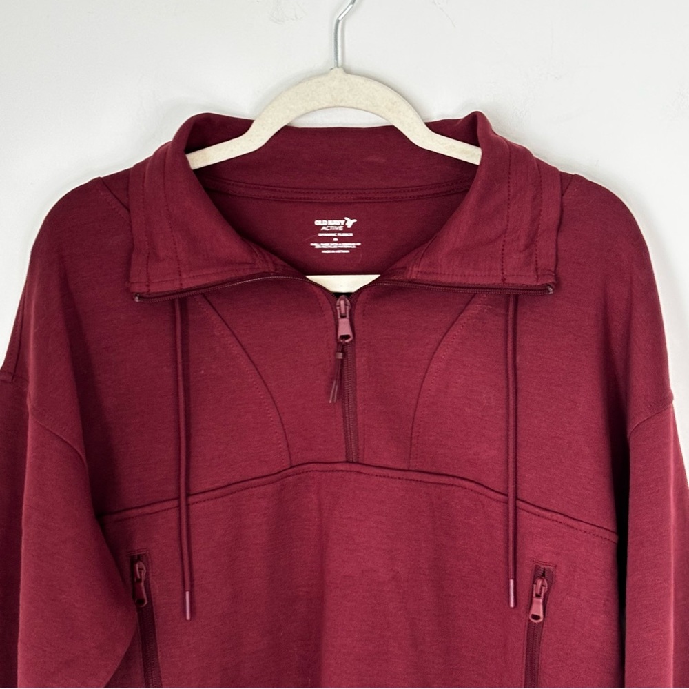 Old Navy Active Women’s Collared Sweatshirt w/ pockets Size Medium New K61 - Picture 2 of 16